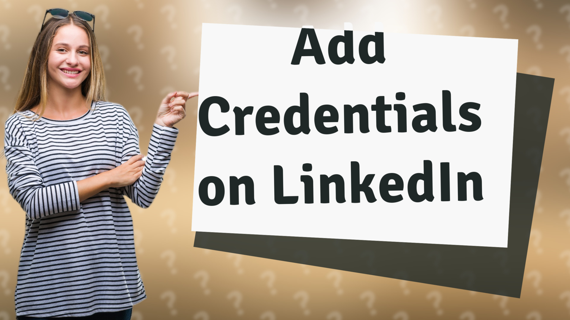 Add Credentials on LinkedIn