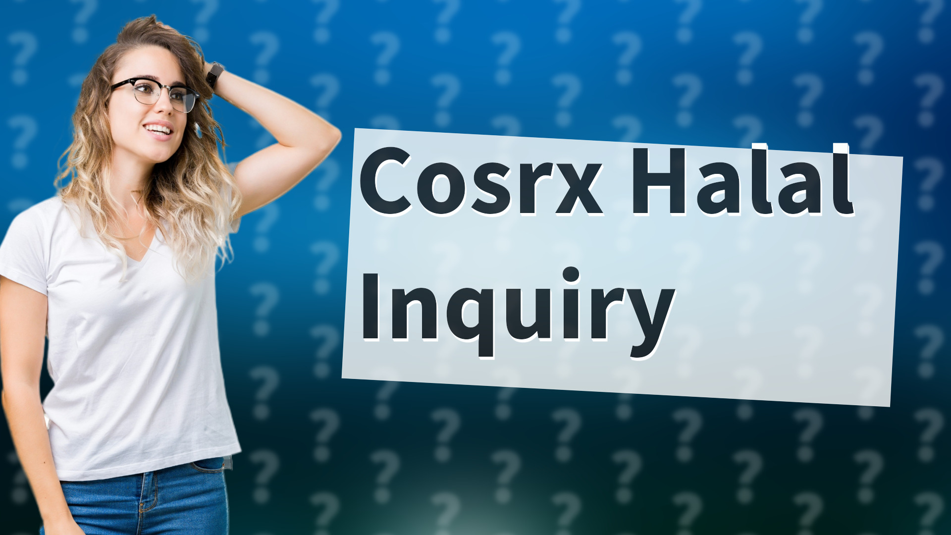 Cosrx Halal Inquiry