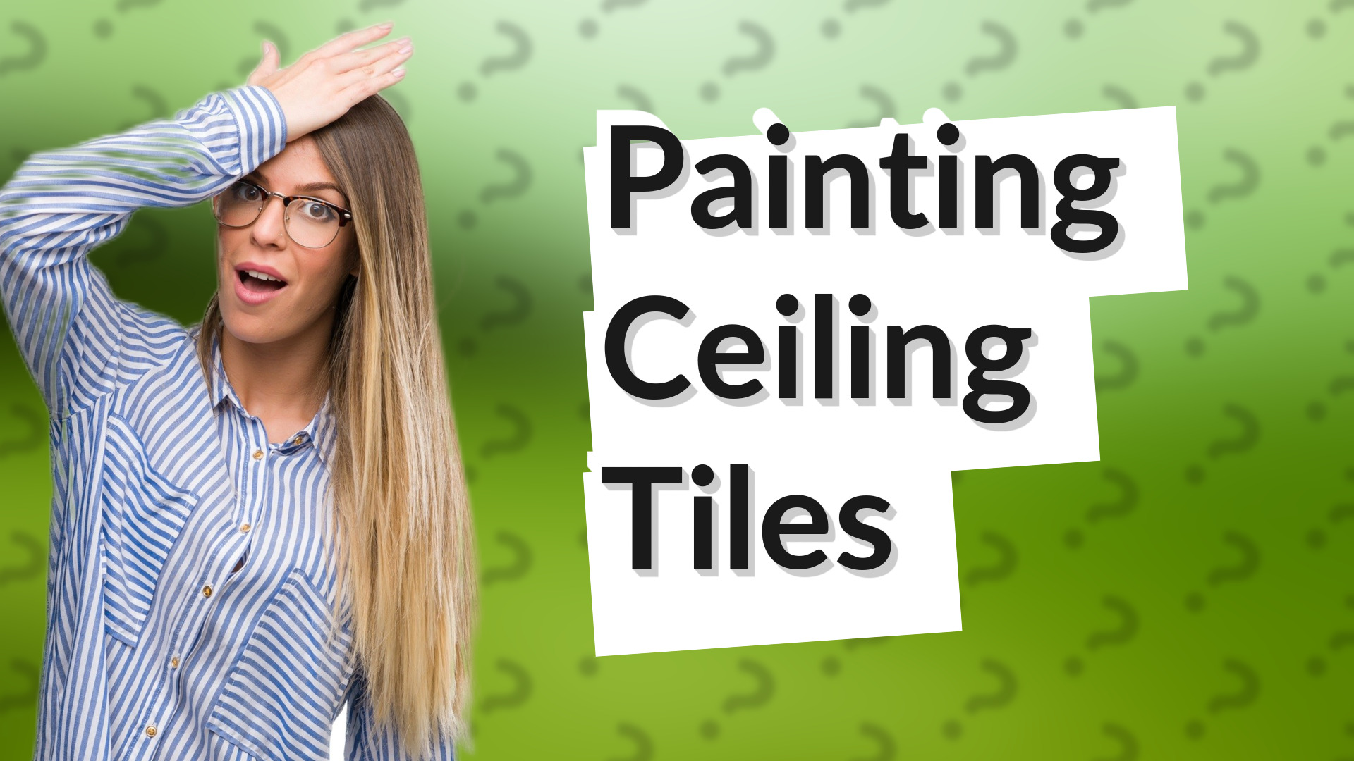 Painting Ceiling Tiles