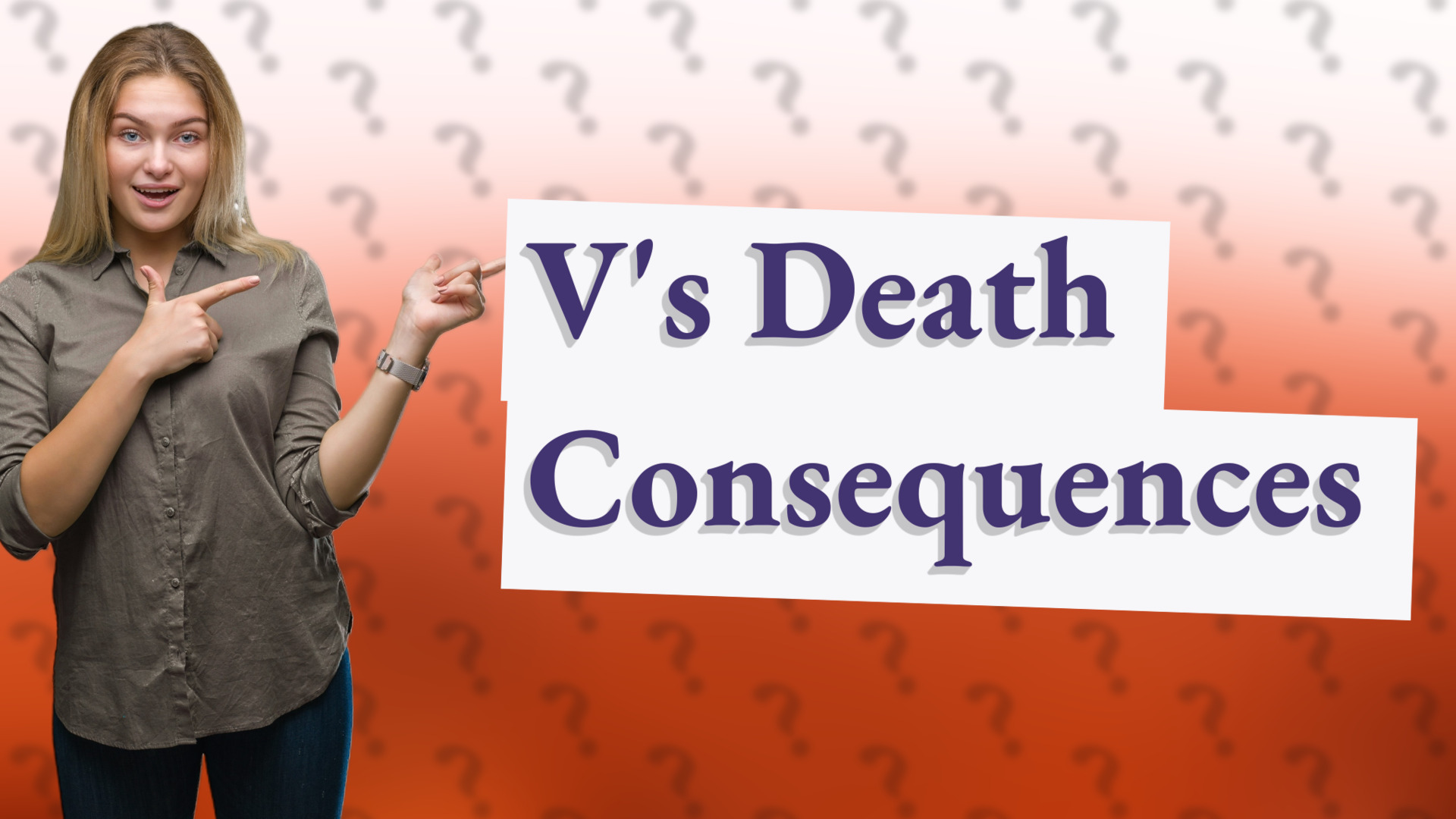 V's Death Consequences