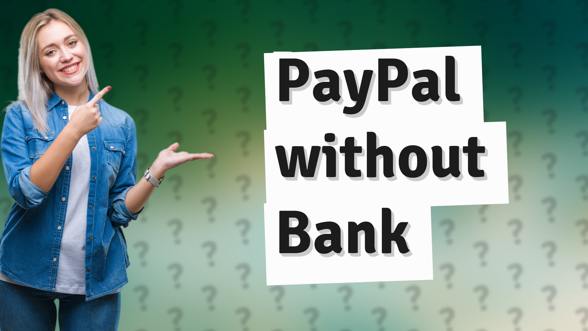 PayPal without Bank