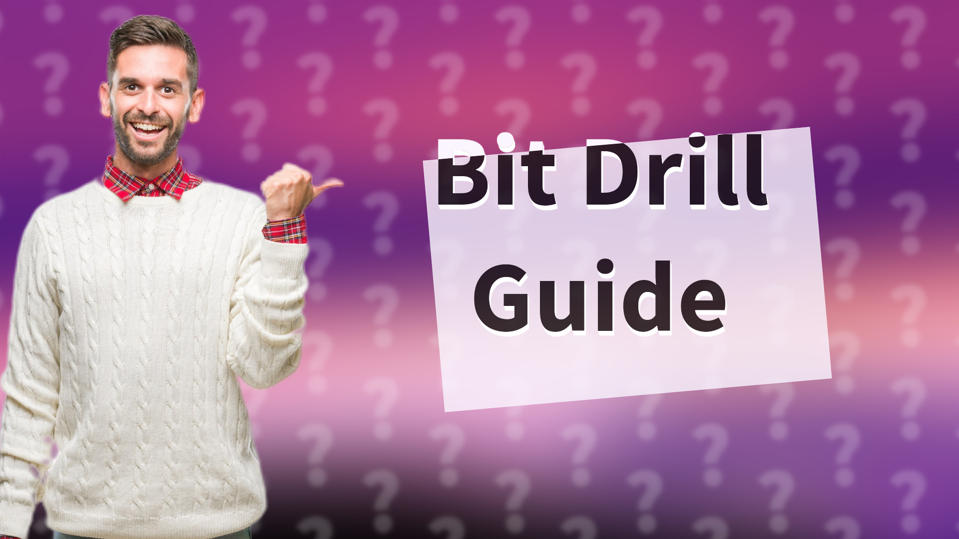 Bit Drill Guide