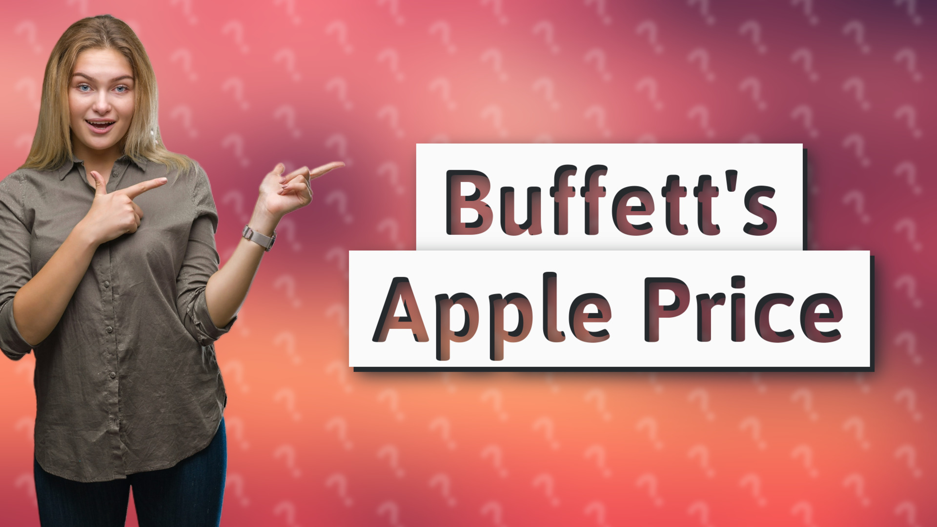 Buffett's Apple Price
