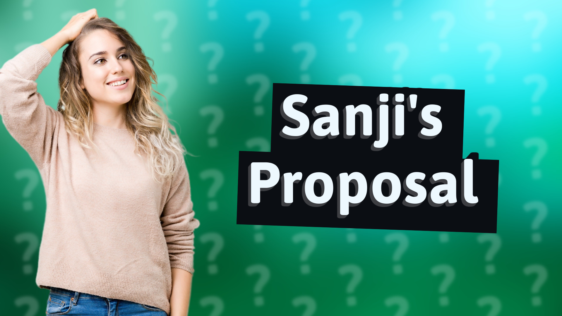 Sanji's Proposal