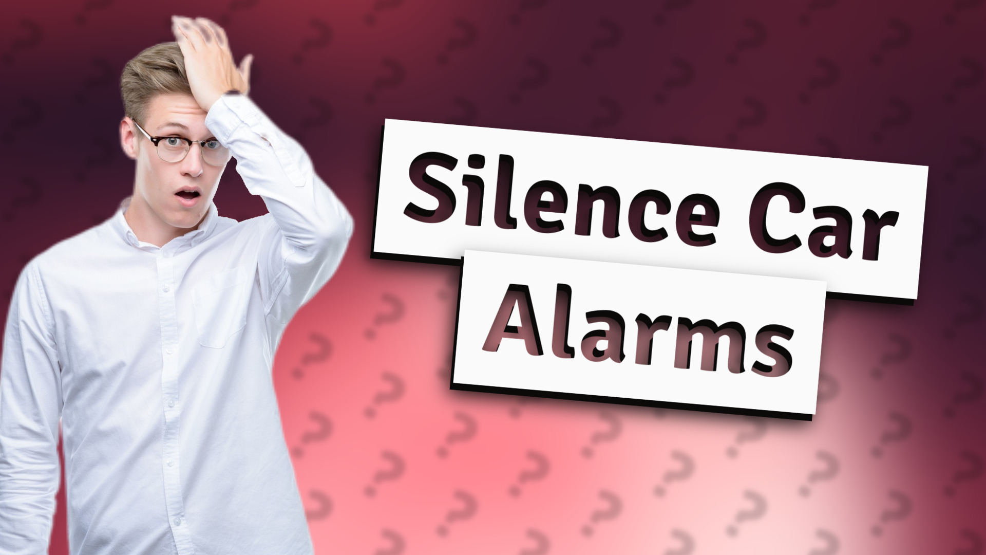 Silence Car Alarms