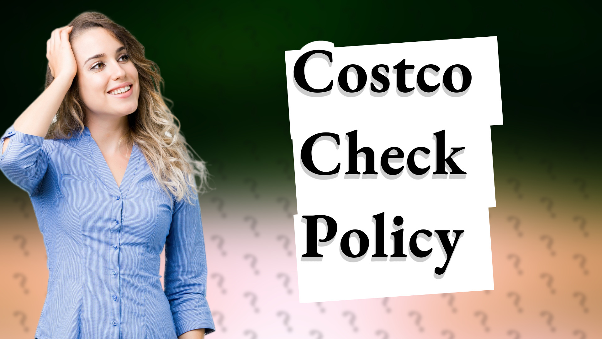 Costco Check Policy