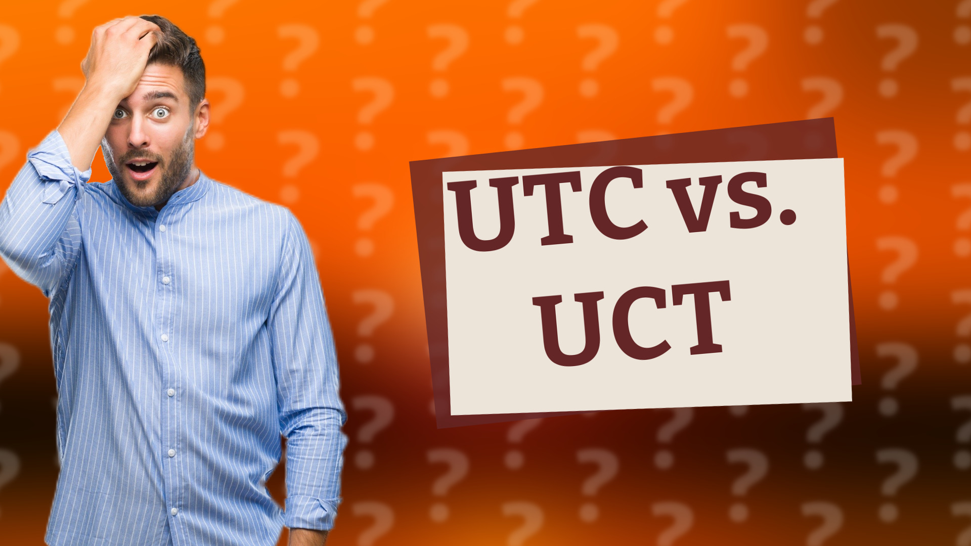 UTC vs. UCT