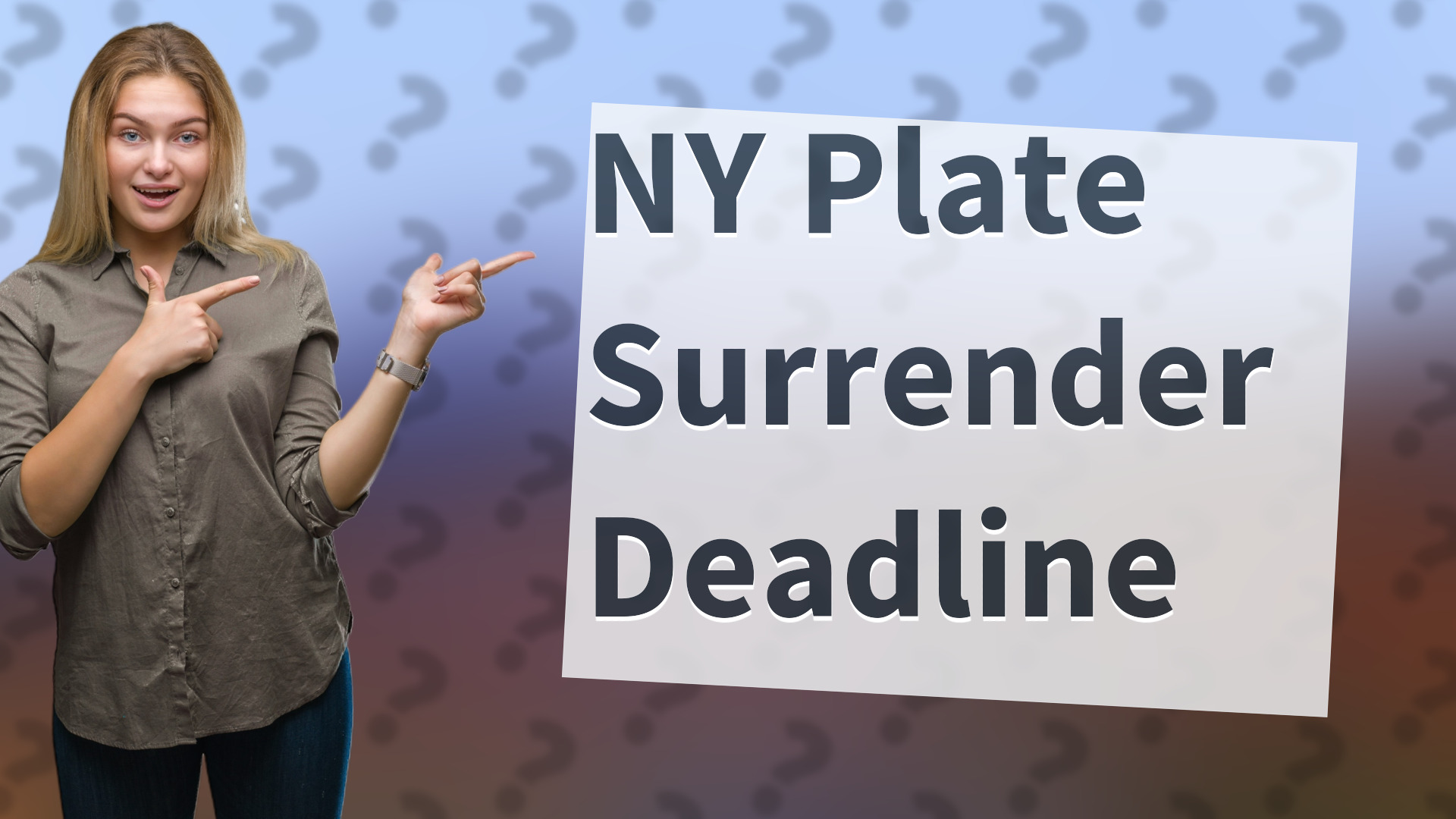 NY Plate Surrender Deadline