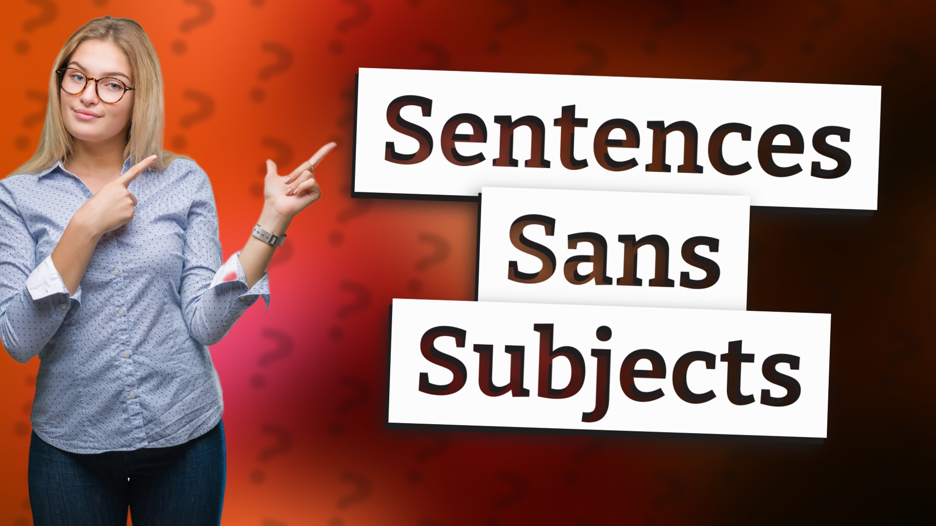 Sentences Sans Subjects