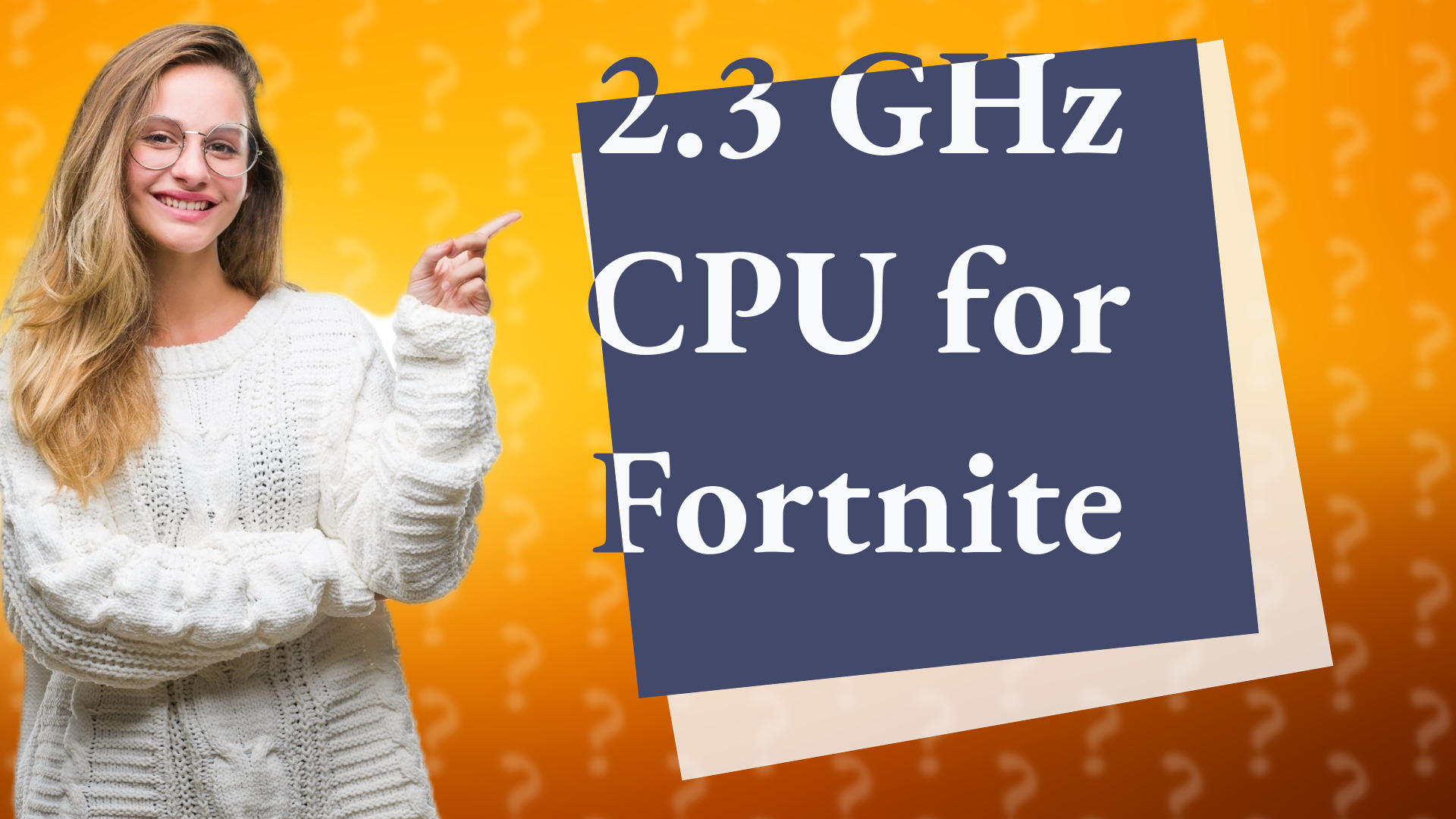 2.3 GHz CPU for Fortnite