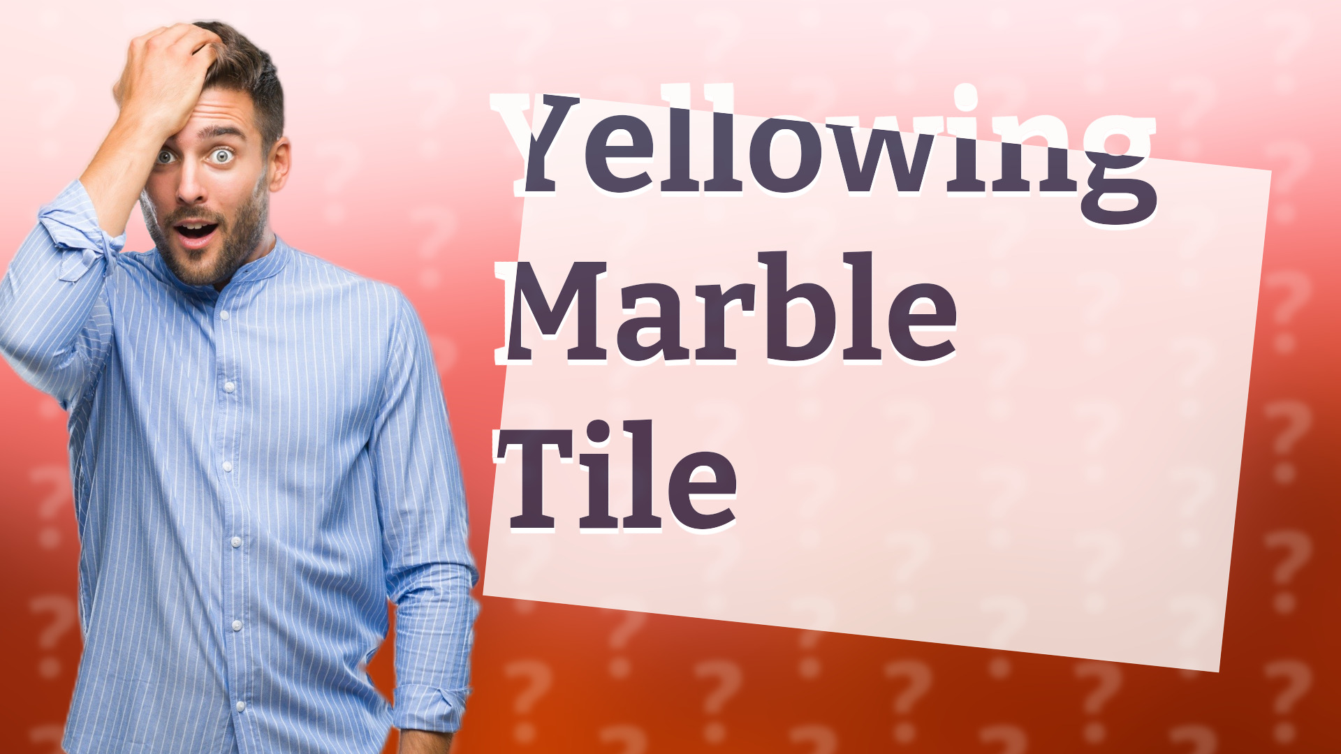 Yellowing Marble Tile