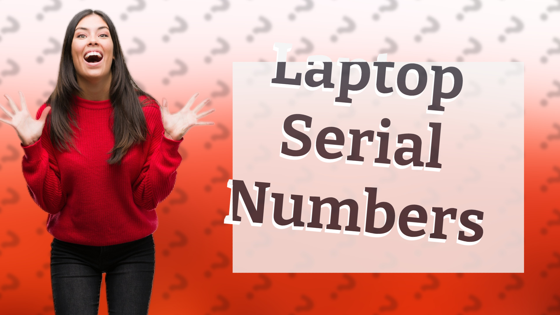 Laptop Serial Numbers