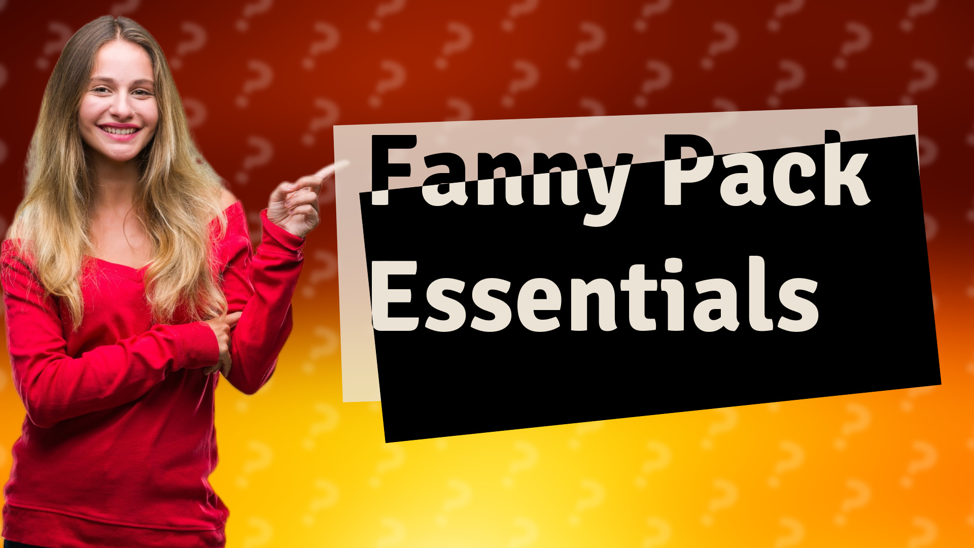 Fanny Pack Essentials