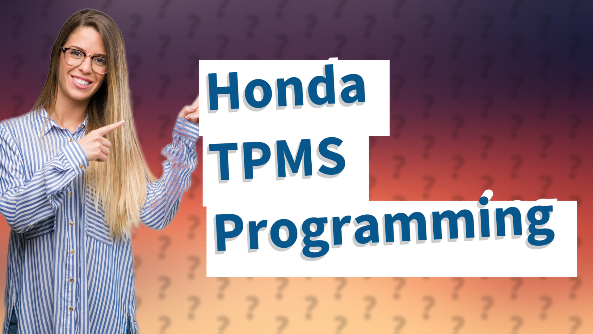 Honda TPMS Programming