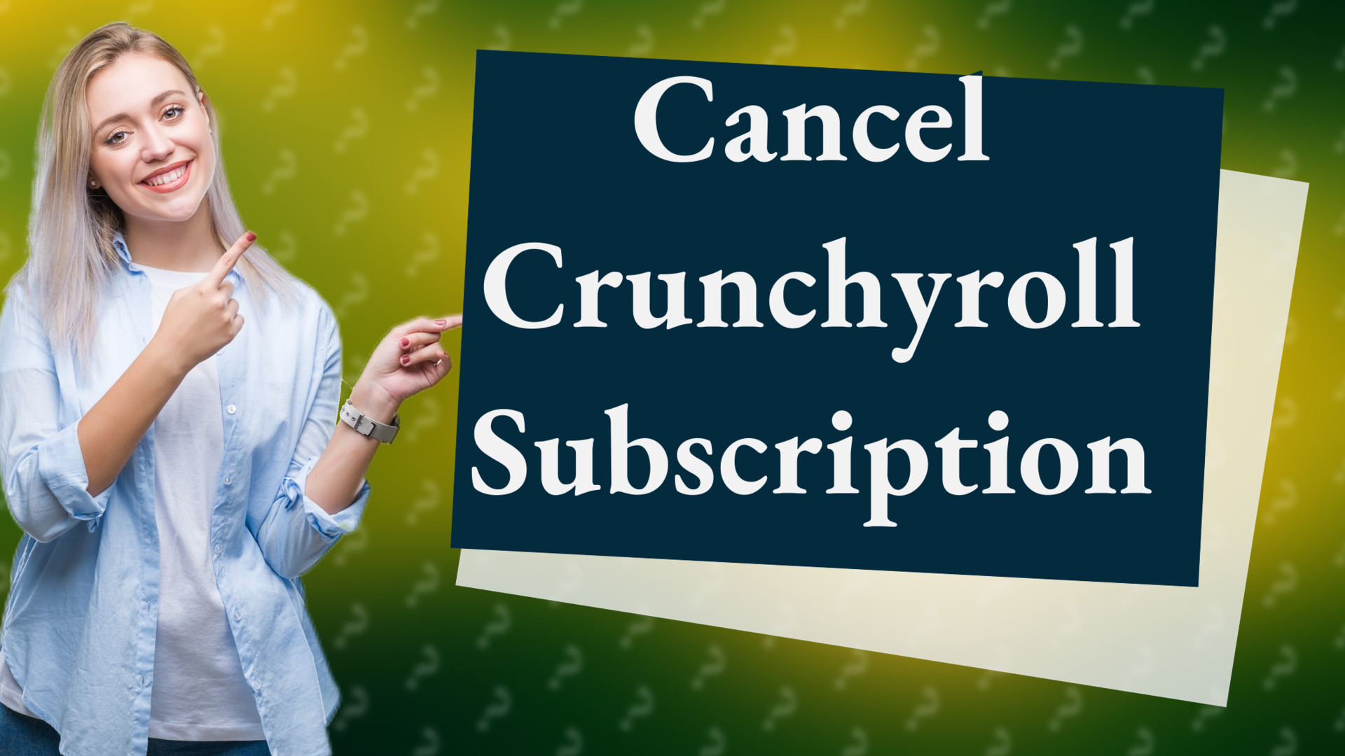 Cancel Crunchyroll Subscription