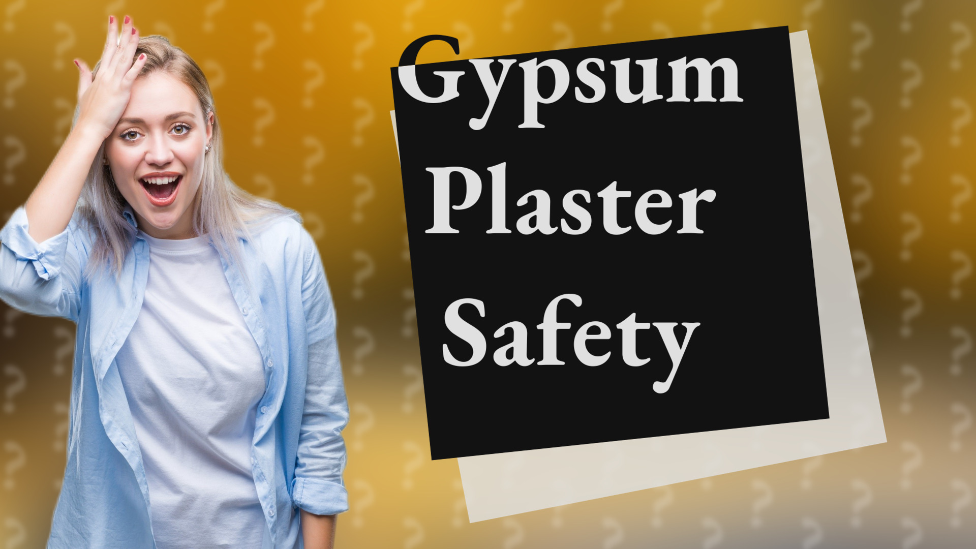 Gypsum Plaster Safety