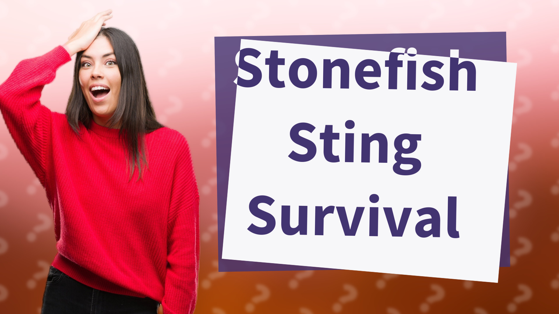 Stonefish Sting Survival