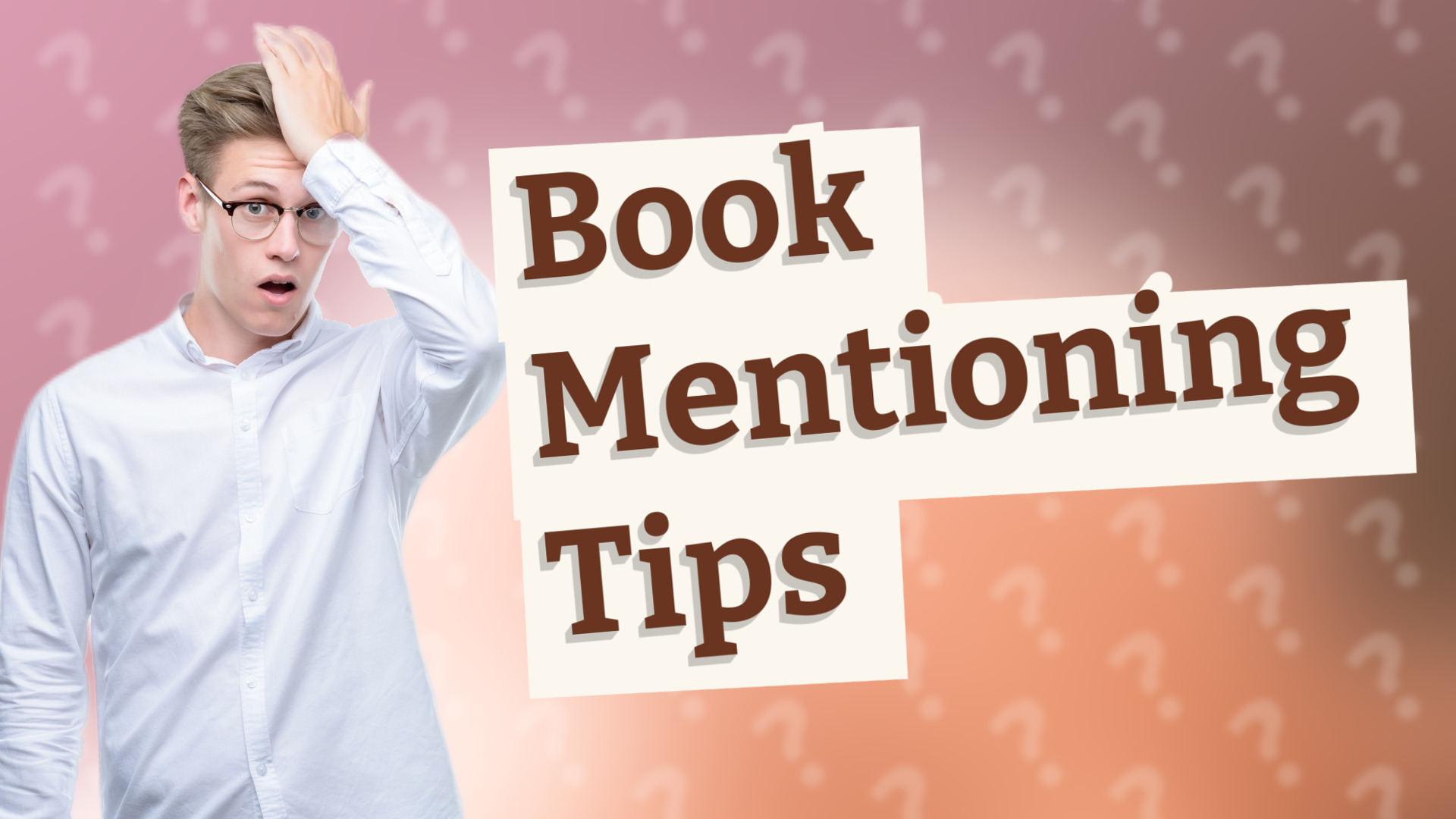 Book Mentioning Tips