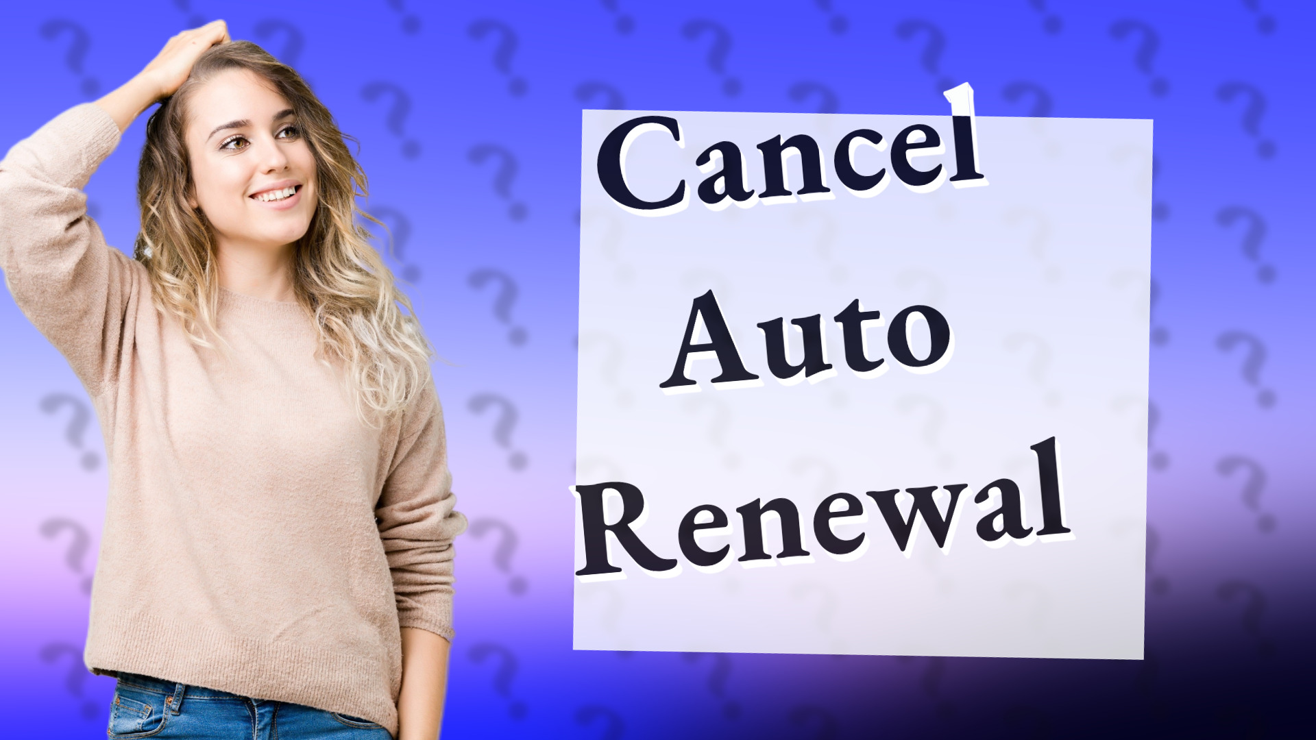 Cancel Auto Renewal