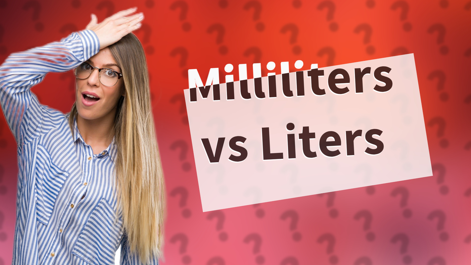 Milliliters vs Liters