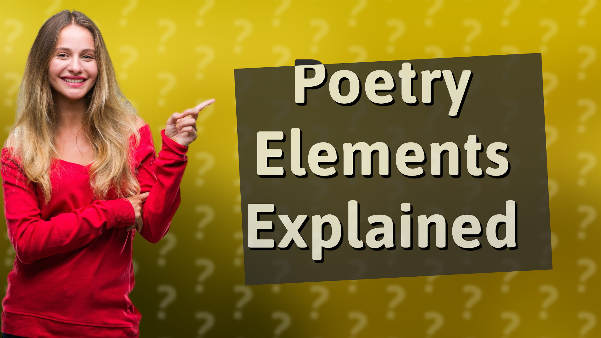 Poetry Elements Explained