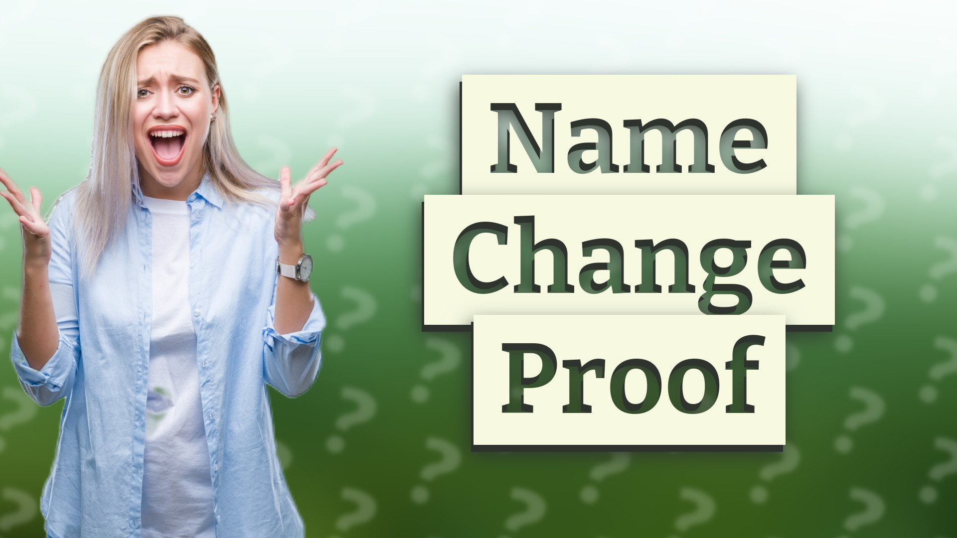 Name Change Proof