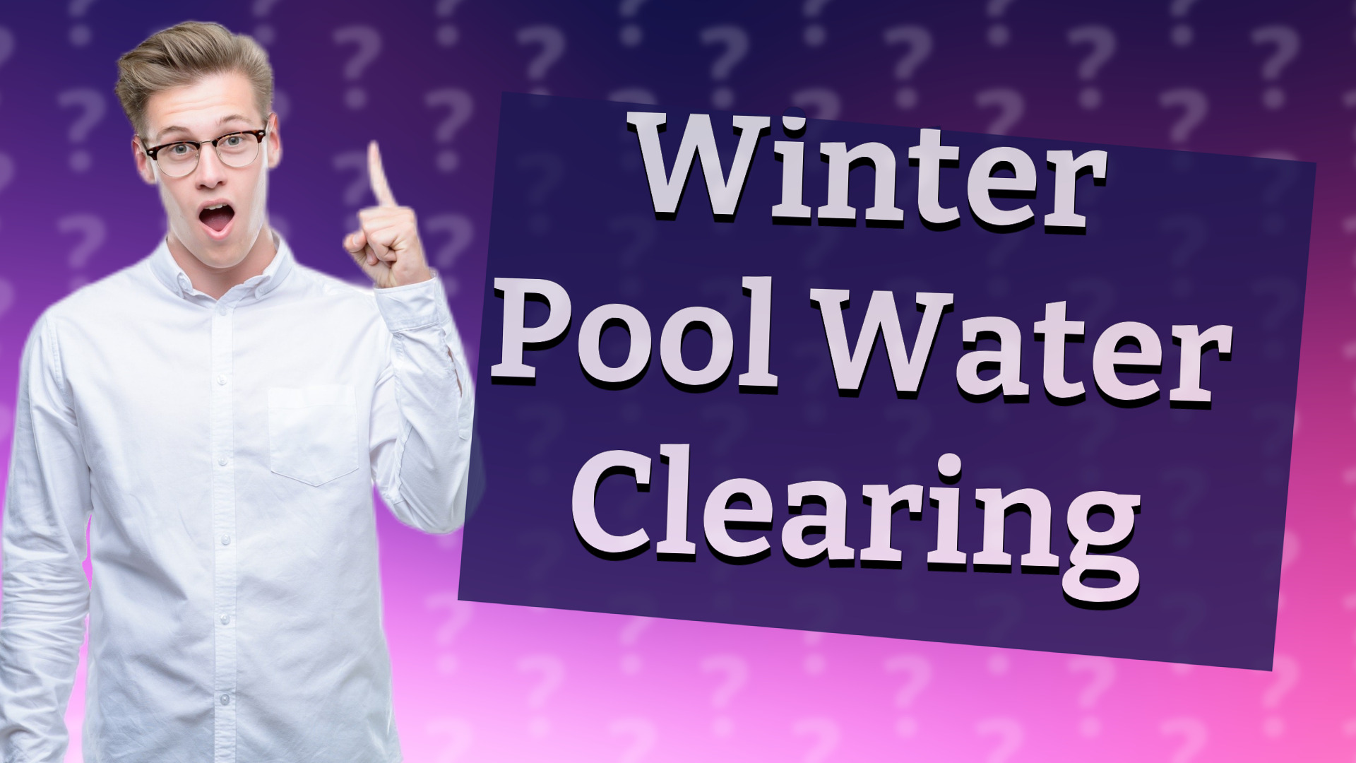 Winter Pool Water Clearing