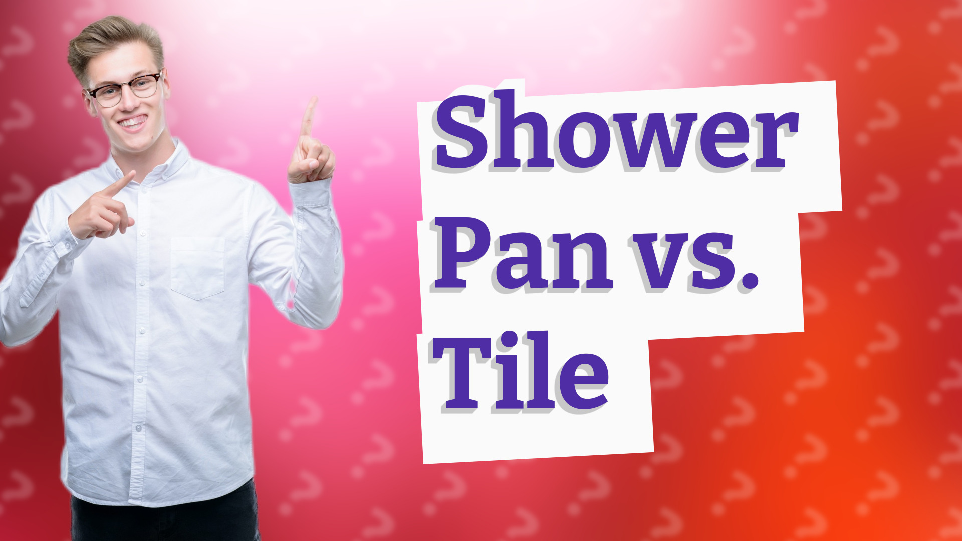 Shower Pan vs. Tile