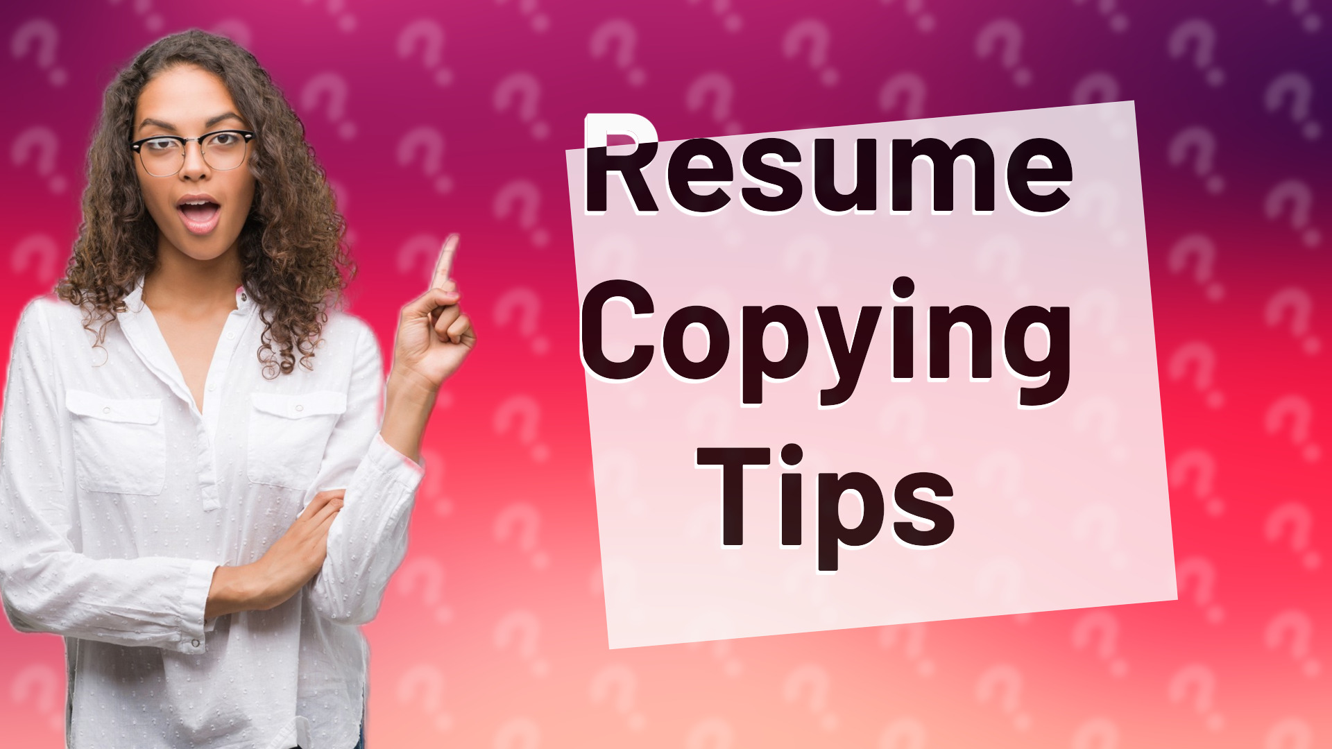 Resume Copying Tips