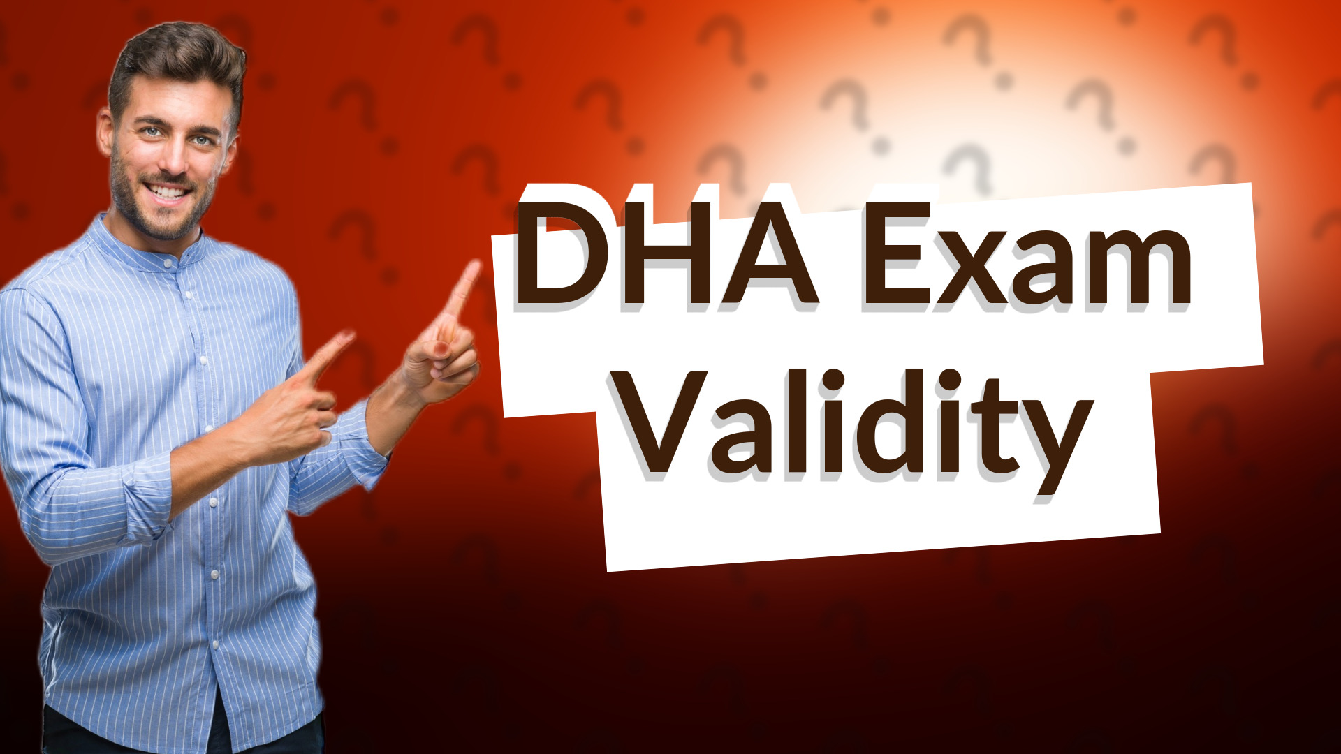DHA Exam Validity