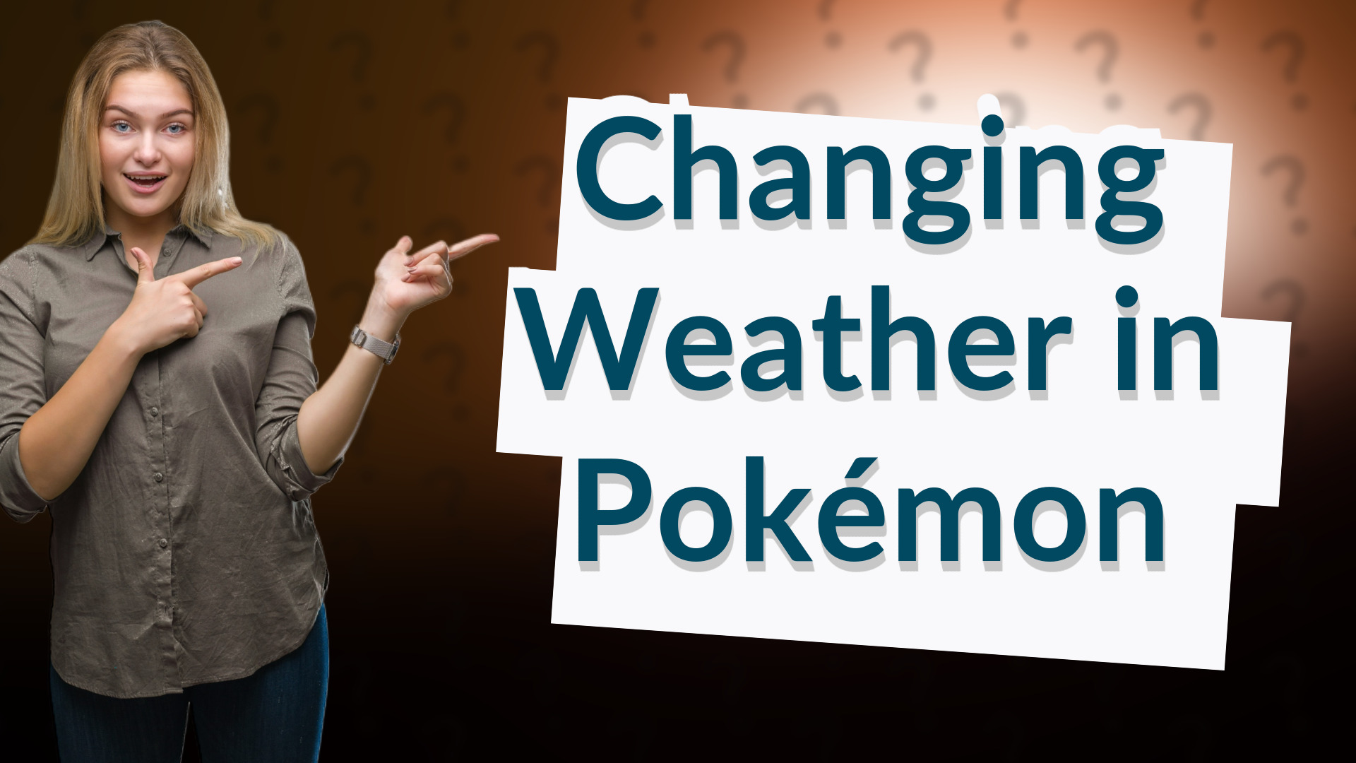Changing Weather in Pokémon