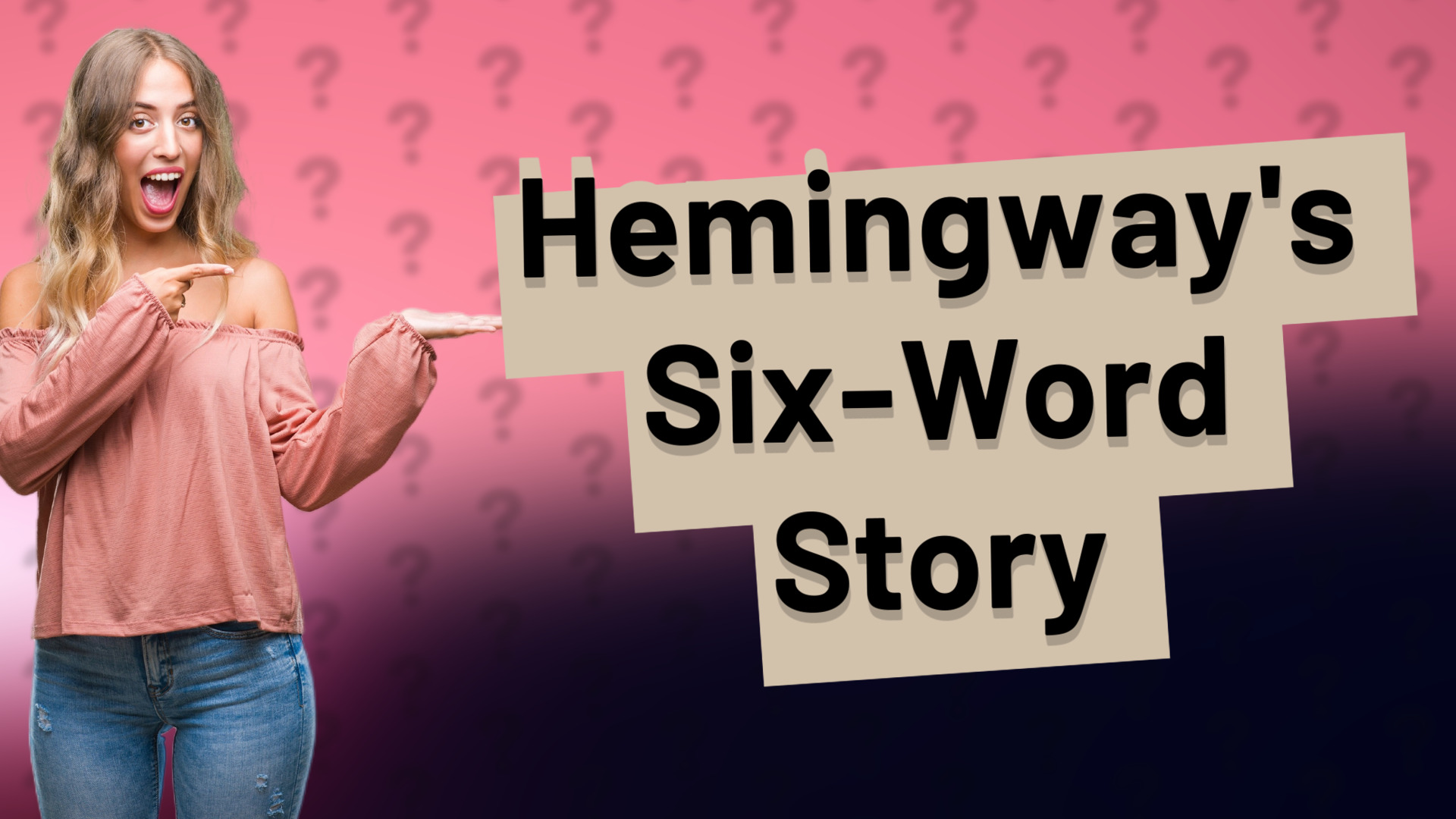 Hemingway's Six-Word Story