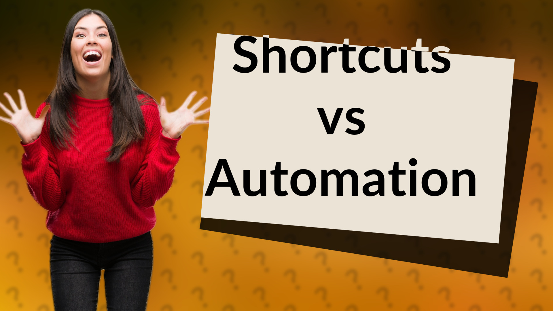 Shortcuts vs Automation