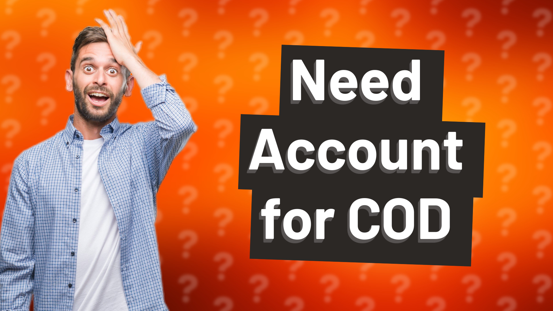 Need Account for COD