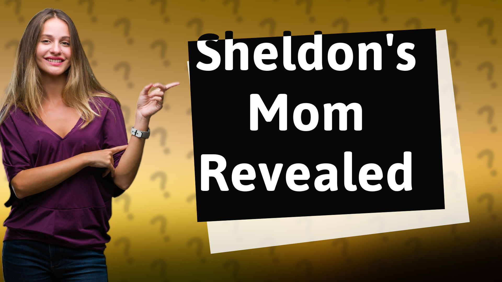 Sheldon's Mom Revealed