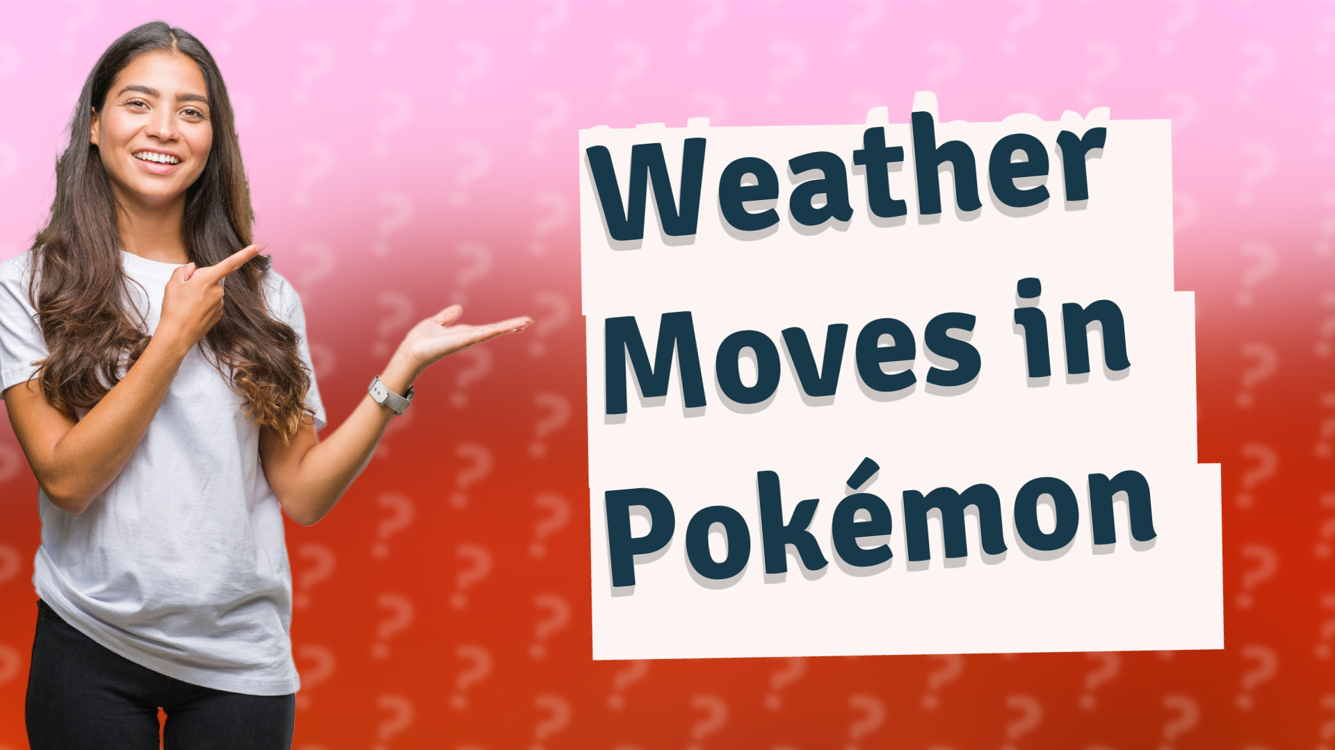 Weather Moves in Pokémon