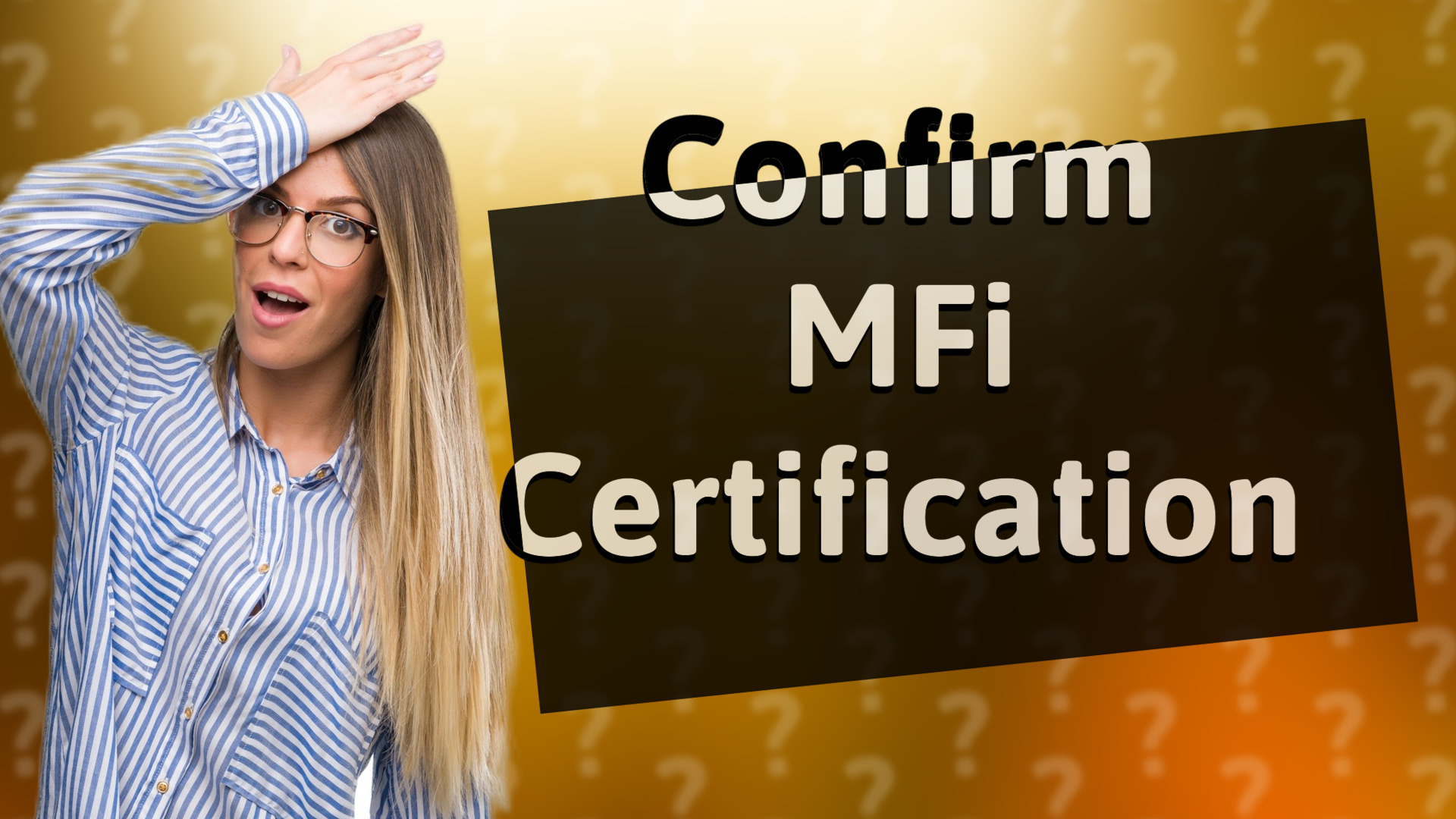 Confirm MFi Certification