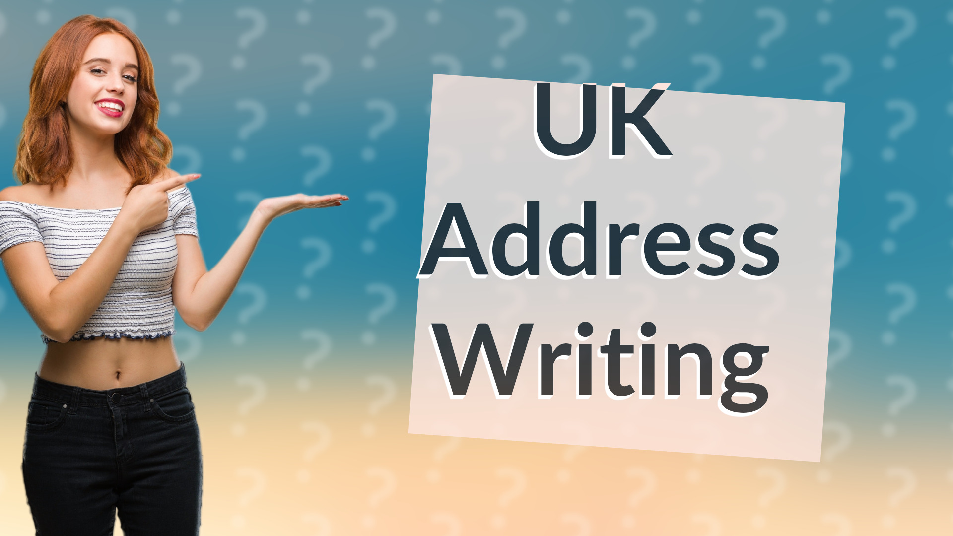 UK Address Writing