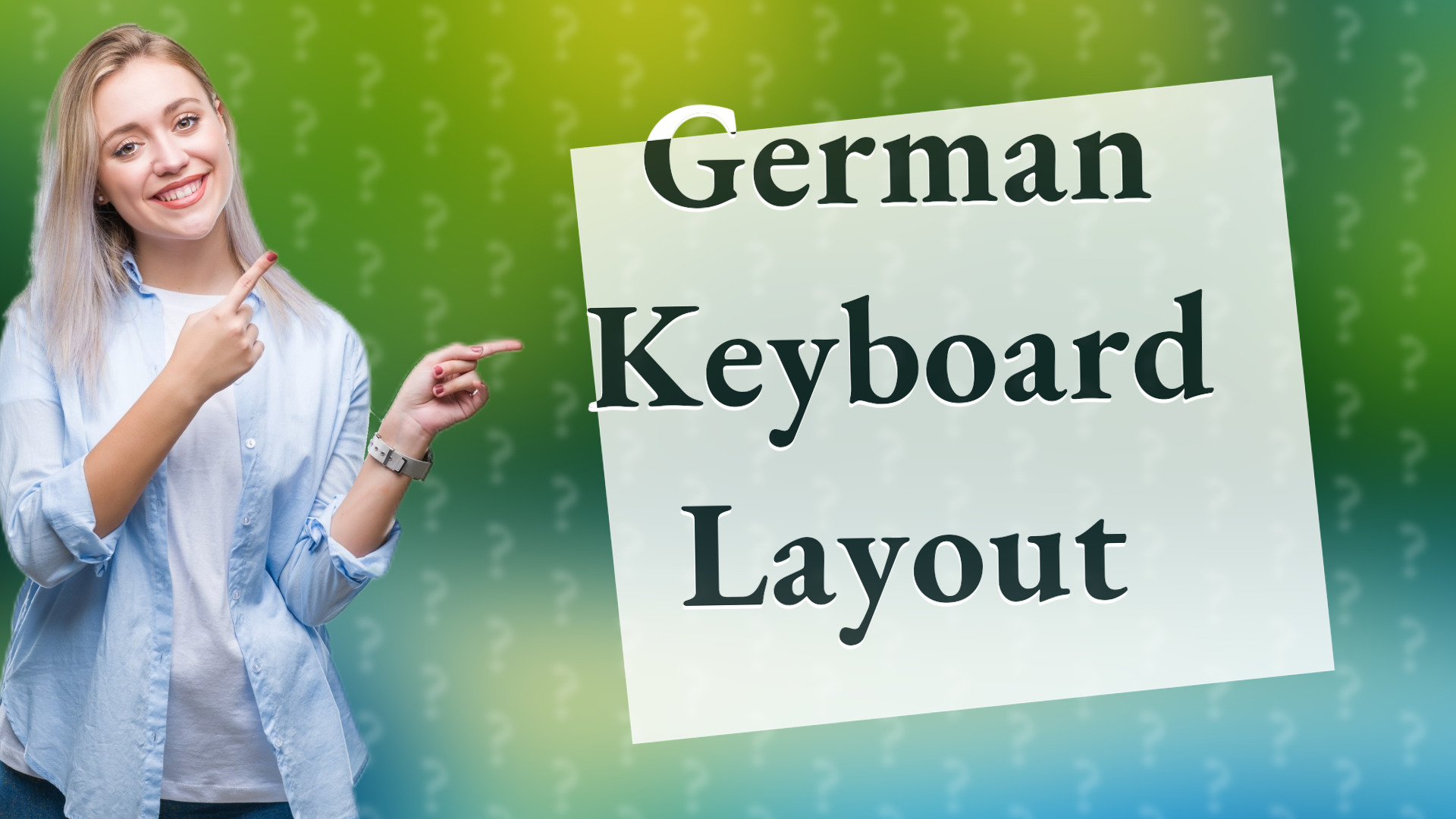 German Keyboard Layout