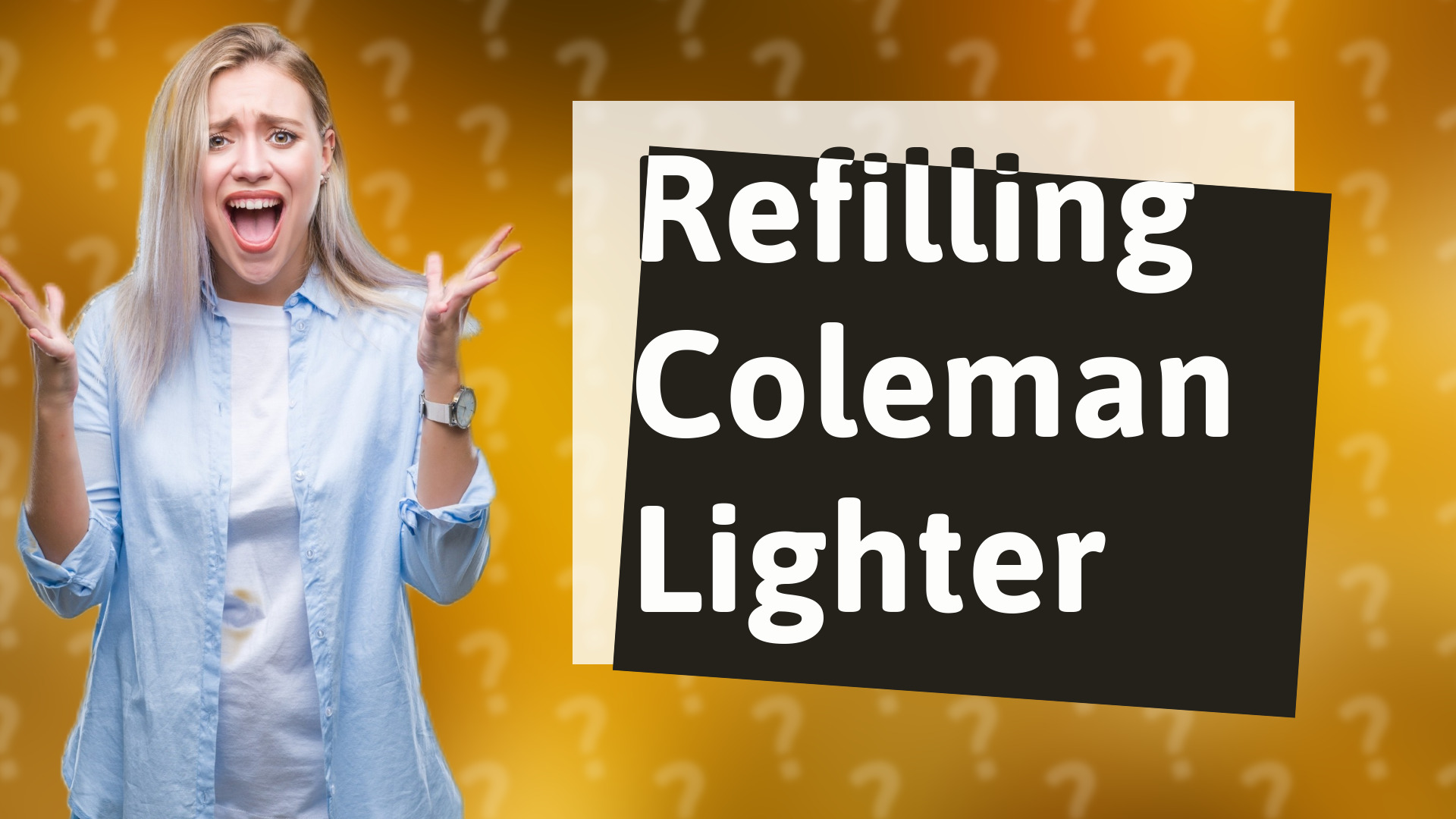 Refilling Coleman Lighter
