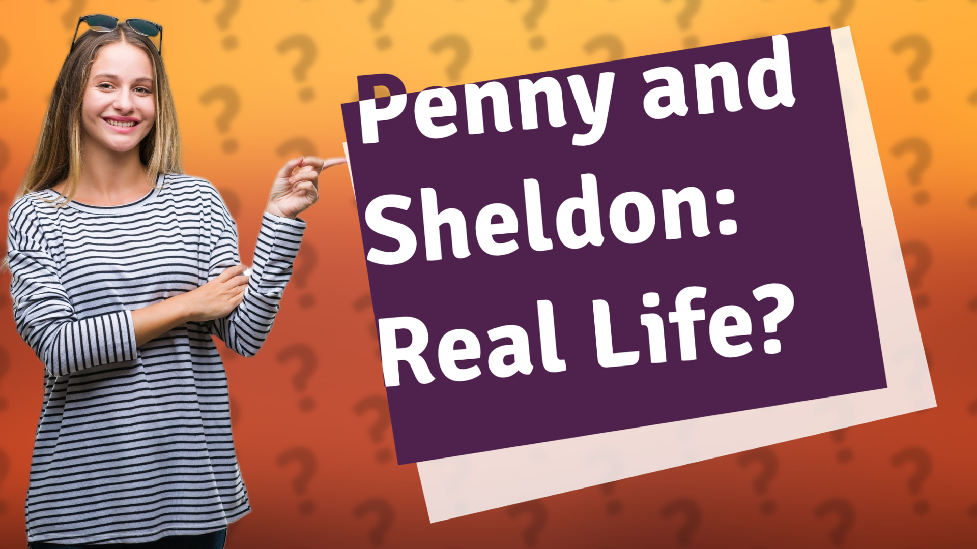 Penny and Sheldon: Real Life?
