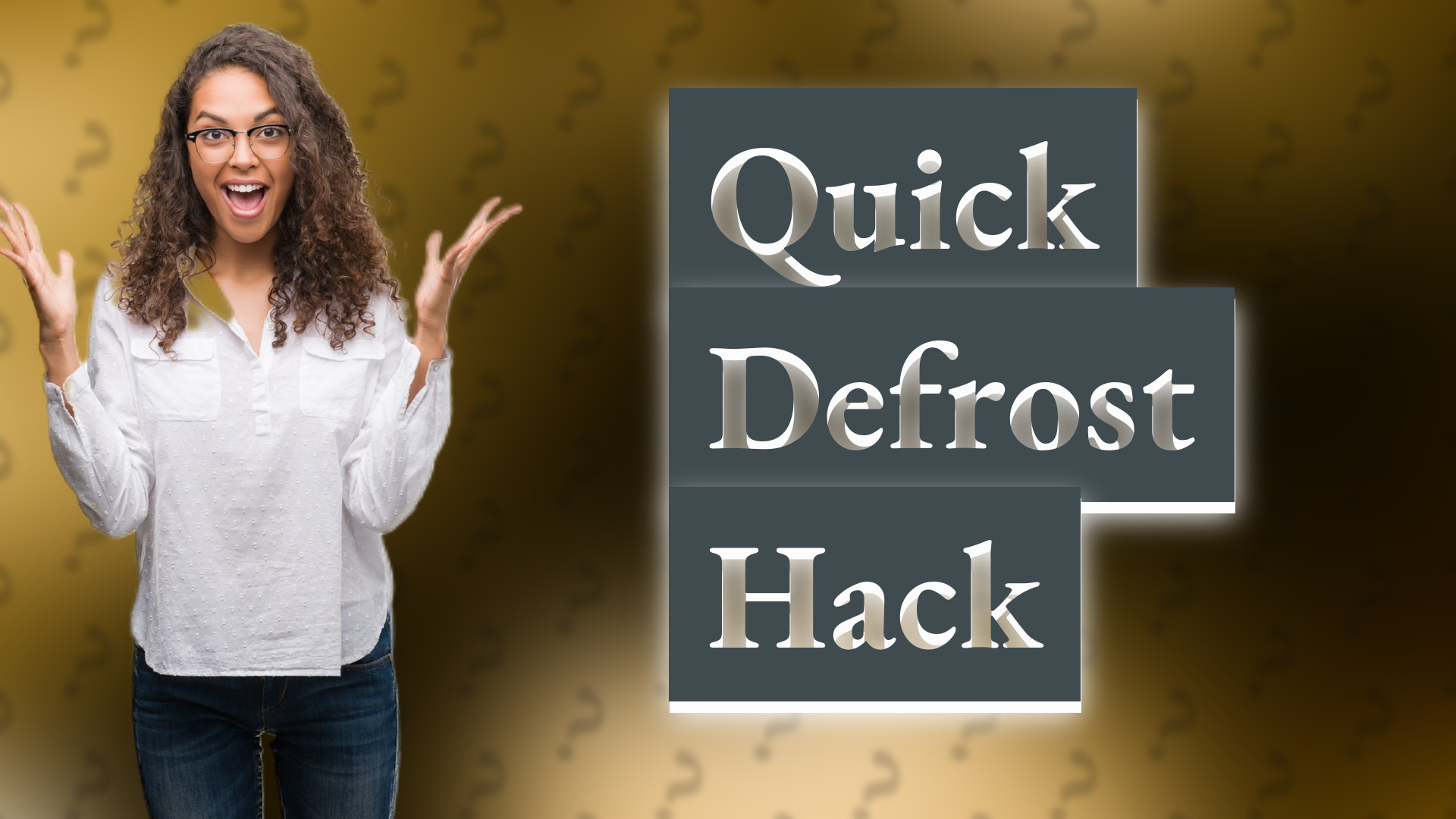 Quick Defrost Hack