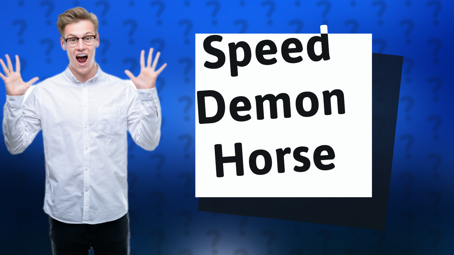 Speed Demon Horse