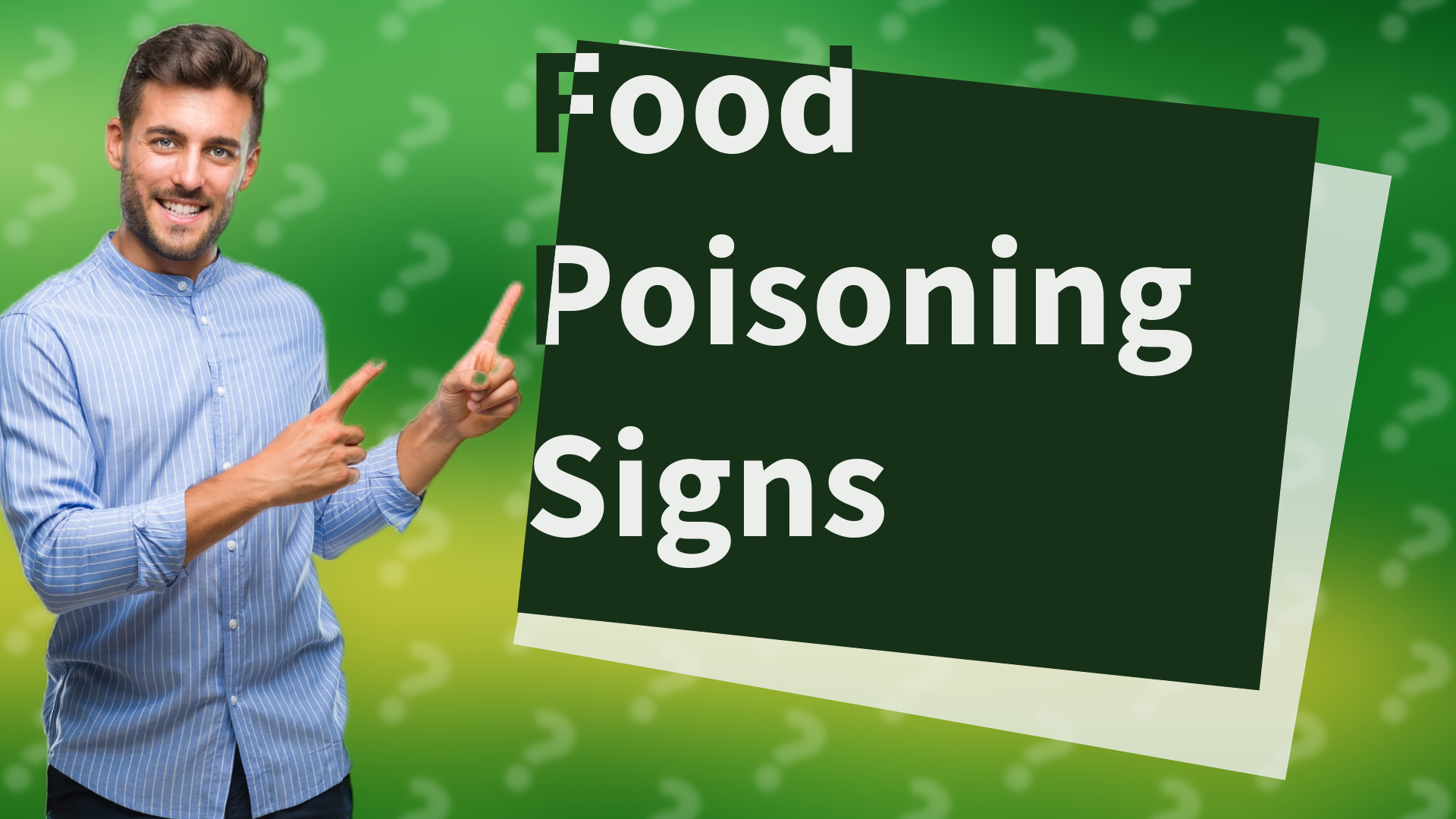 Food Poisoning Signs