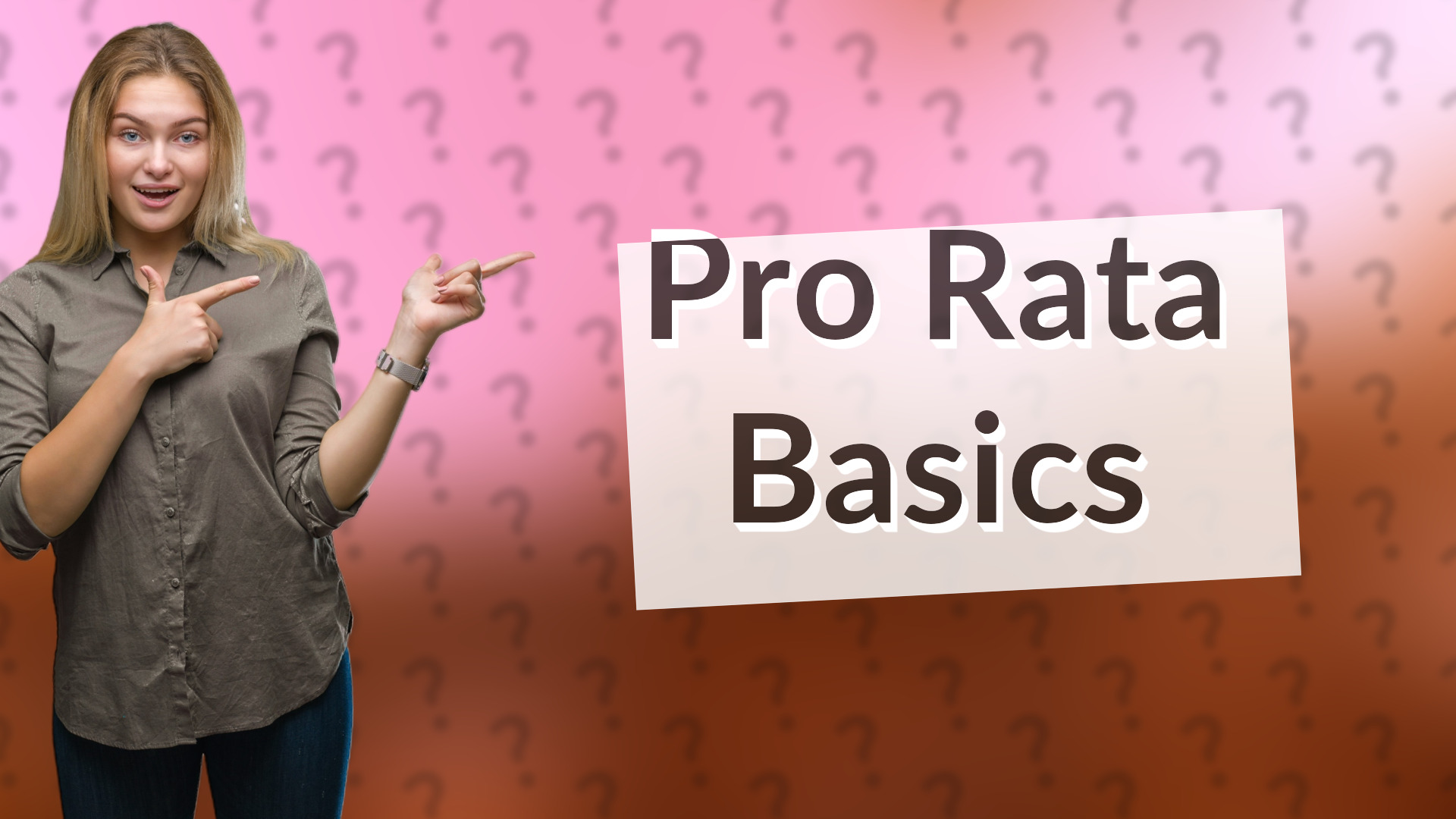 Pro Rata Basics