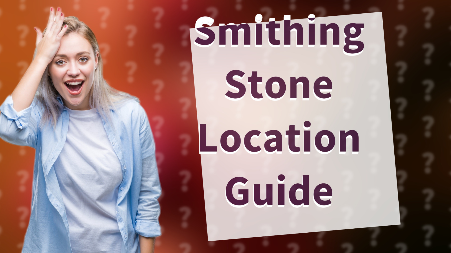Smithing Stone Location Guide