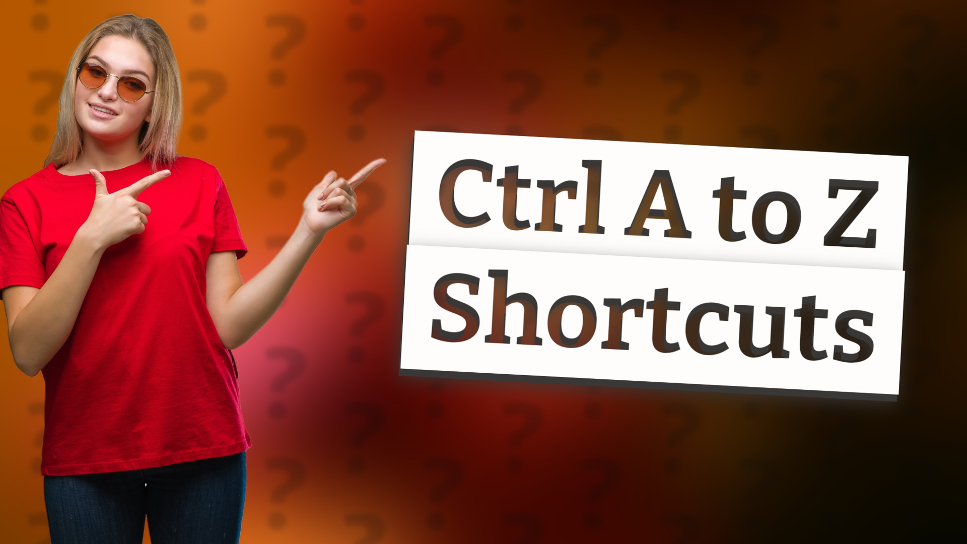 Ctrl A to Z Shortcuts