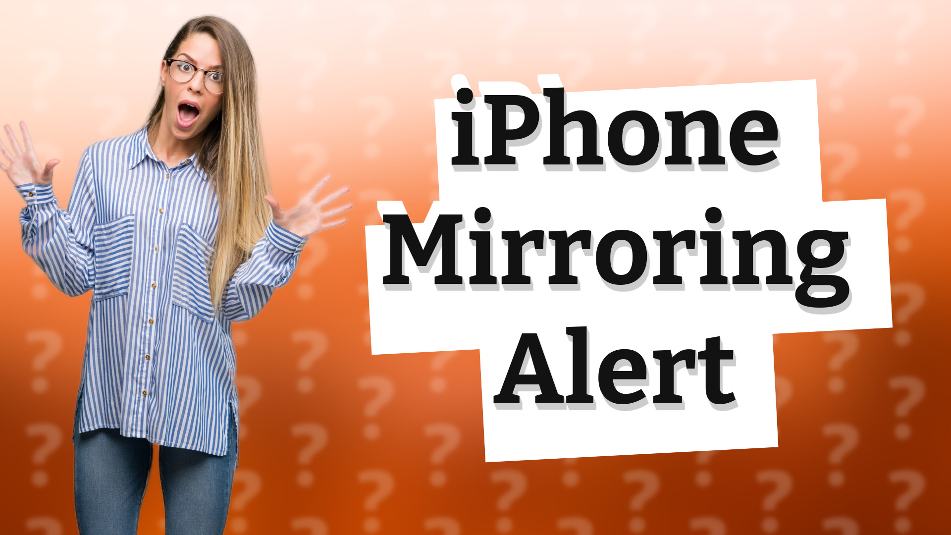 iPhone Mirroring Alert