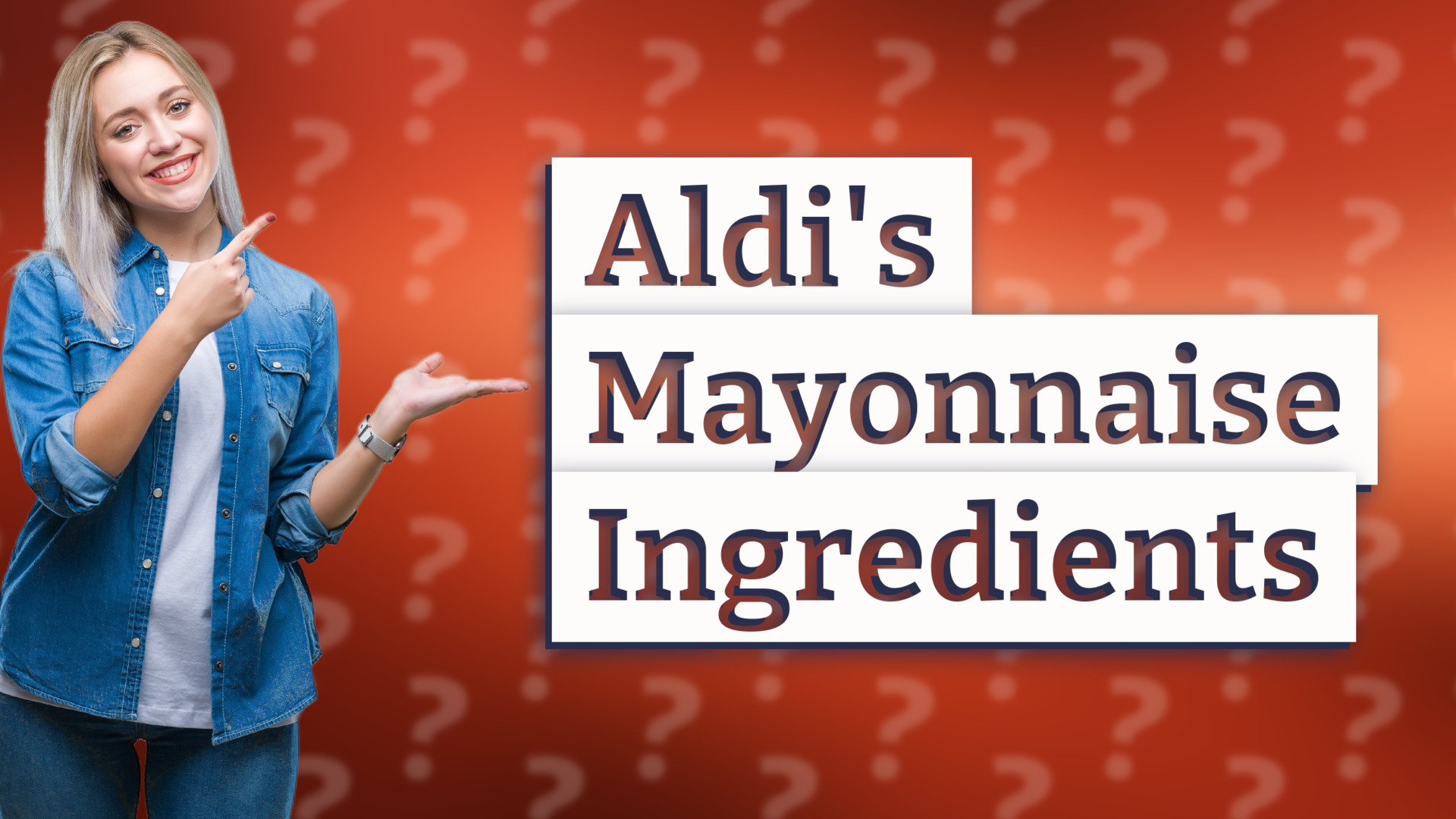 Aldi's Mayonnaise Ingredients