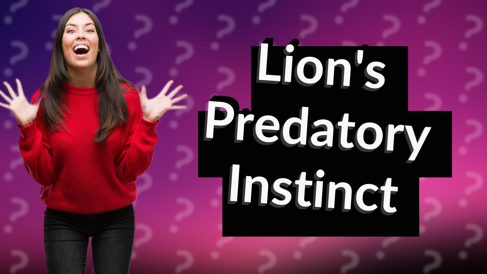 Lion's Predatory Instinct